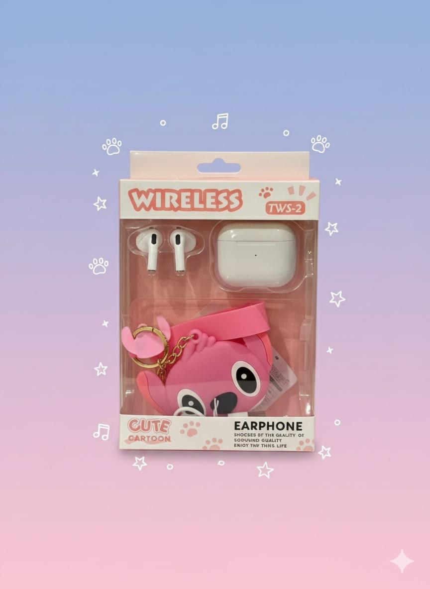 🎧 Écouteurs Bluetooth “La Boubou Stitch” – Style, Qualité & Fun ! 💙