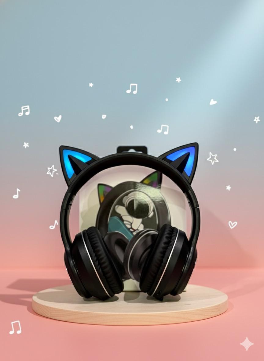 Casque audio – Oreilles de chat