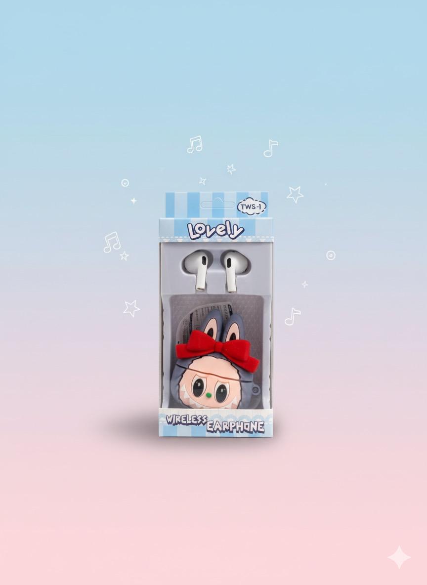 🎧 Écouteurs Bluetooth “La Boubou Stitch” – Style, Qualité & Fun ! 💙